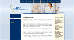 Desktop Screenshot of acurapharm.com